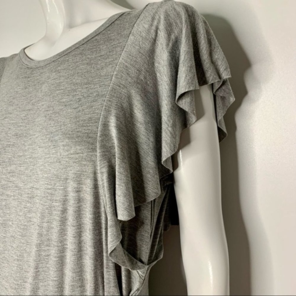 SOLD Sears Gray Butterfly Sleeve T-shirt Dress NWOT,  Sz M - Picture 4 of 13